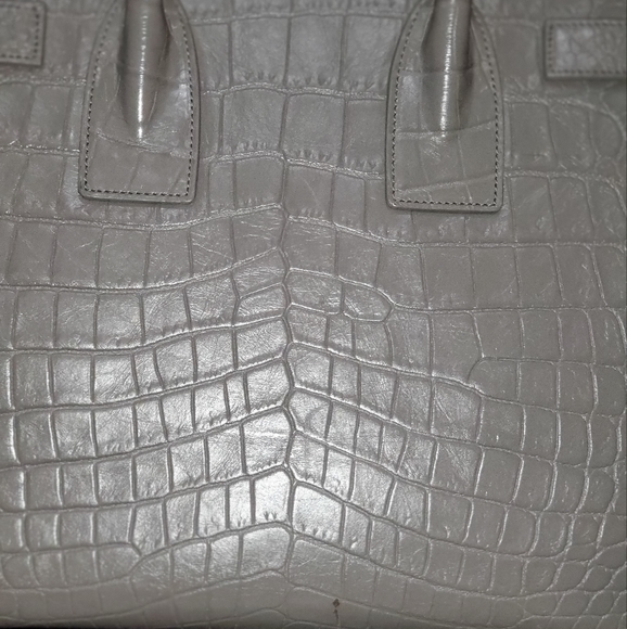 SOLD Yves Saint Laurent Baby Sac de jour croc embossed bag - Picture 5 of 15